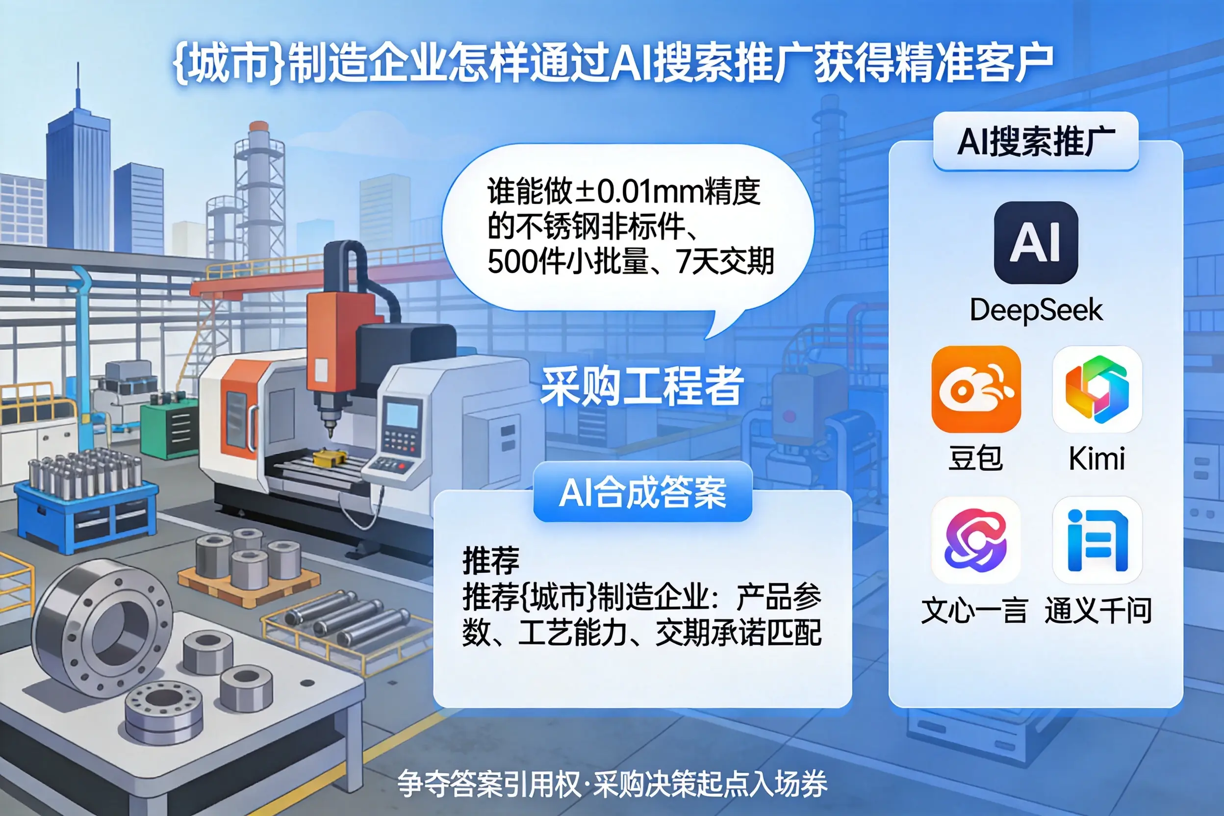 乌兰察布制造企业怎样通过AI搜索推广获得精准客户