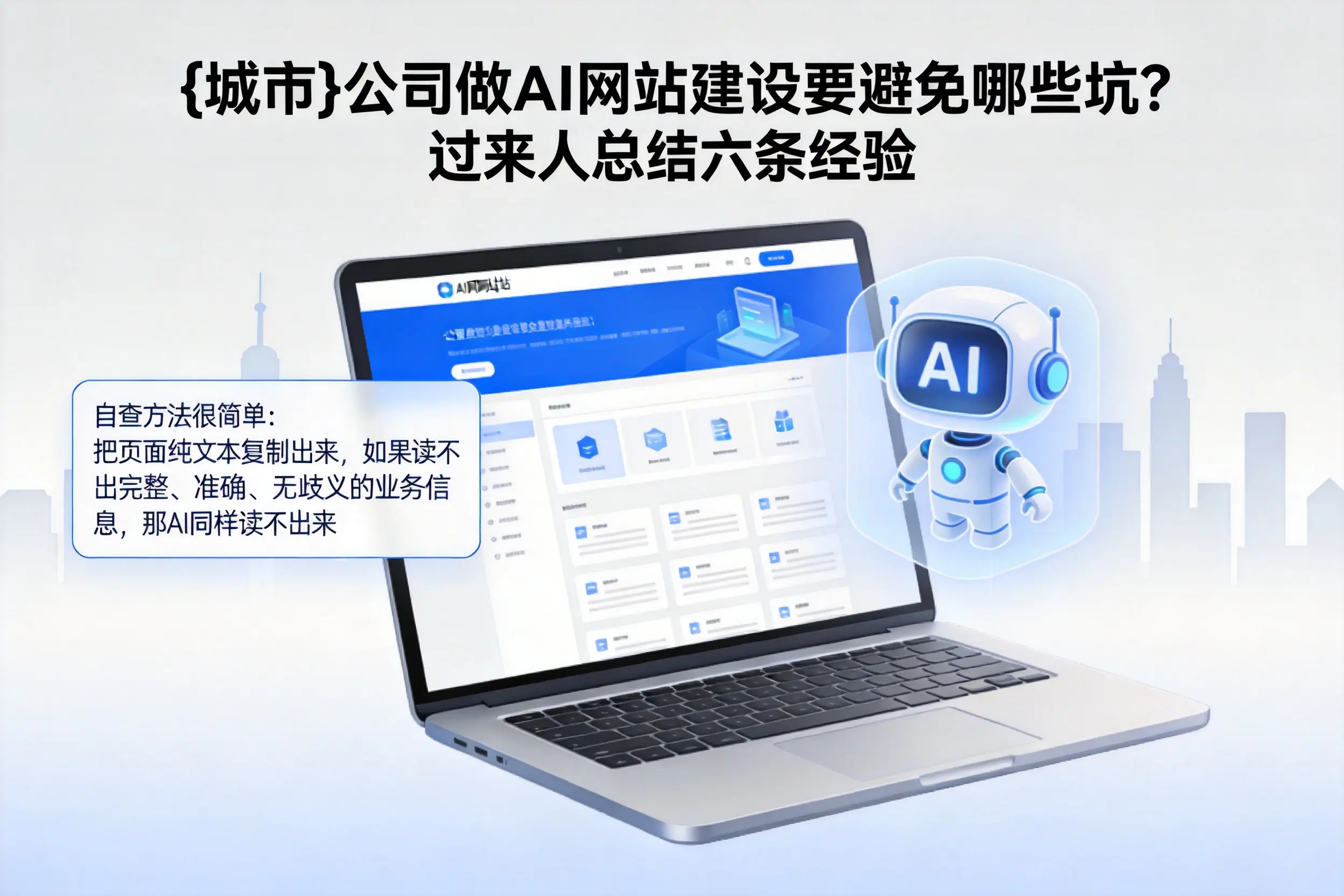 乌兰察布公司做AI网站建设要避免哪些坑?过来人总结六条经验