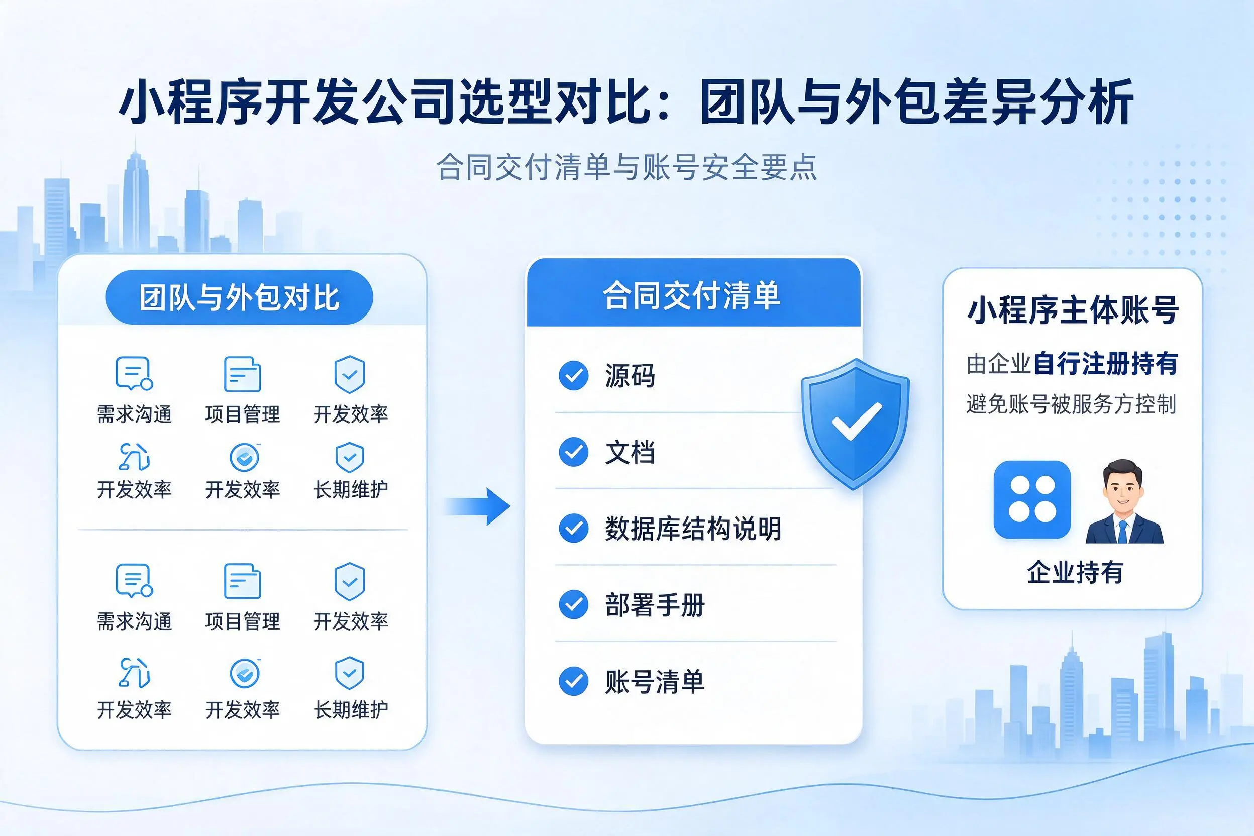 乌兰察布小程序开发公司选型对比:团队与外包差异分析