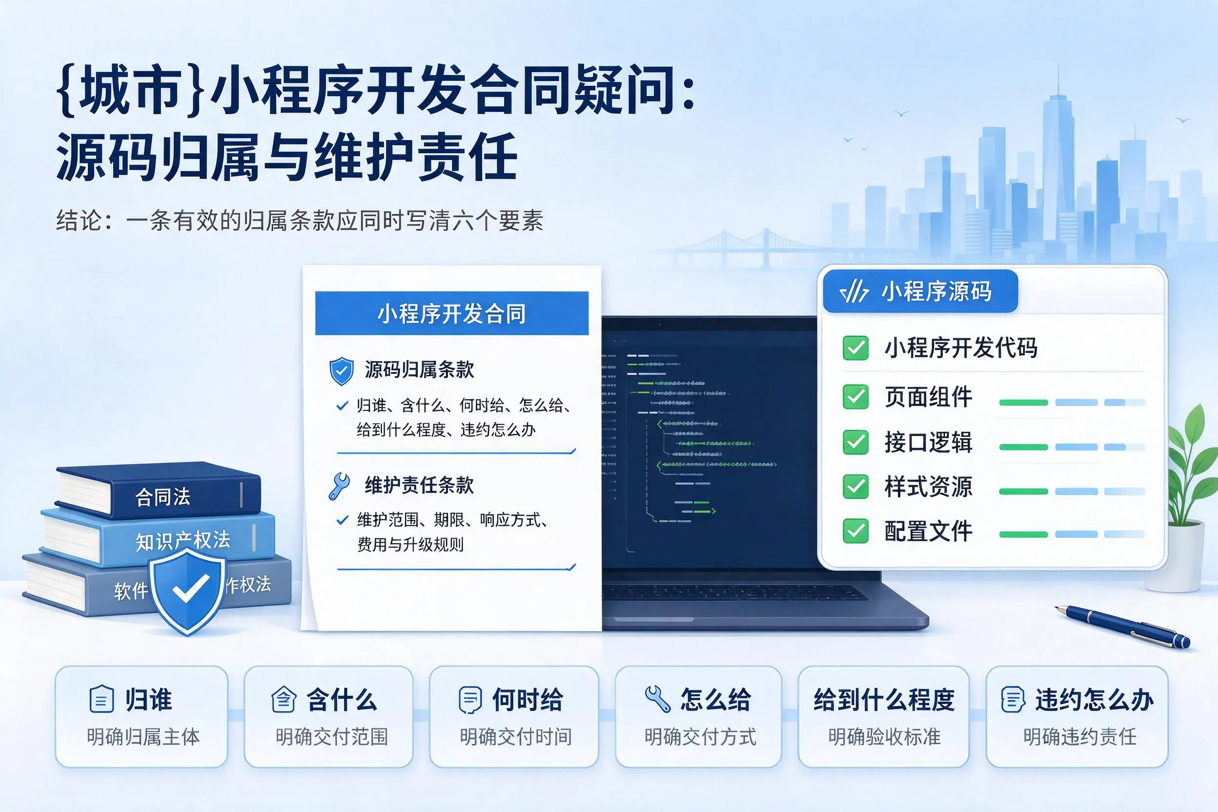 乌兰察布小程序开发合同疑问：源码归属与维护责任