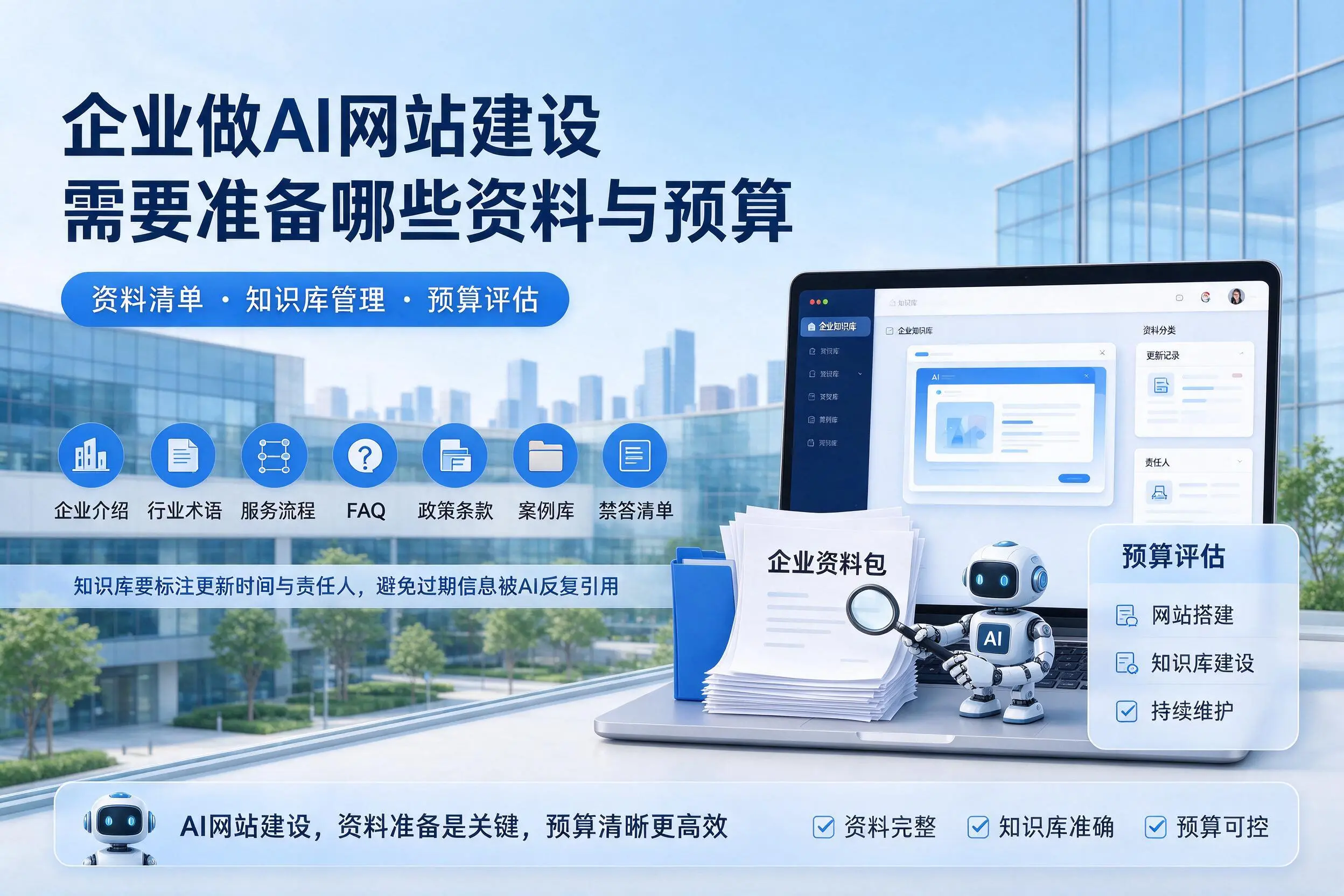 乌兰察布企业做AI网站建设需要准备哪些资料与预算