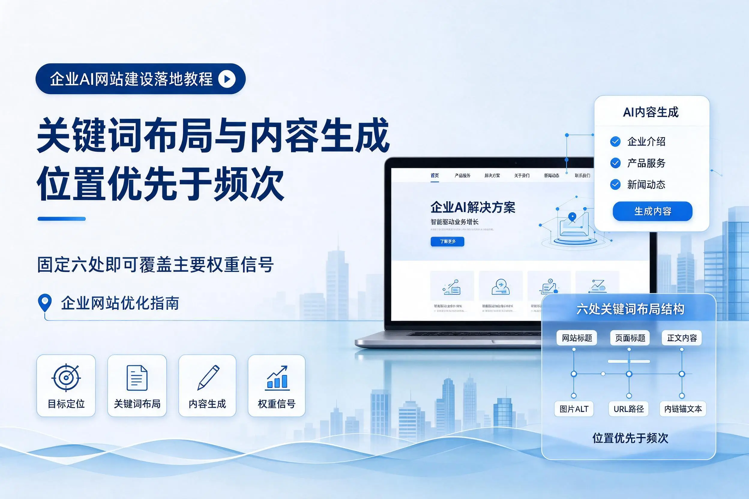乌兰察布企业AI网站建设落地教程:关键词布局与内容生成