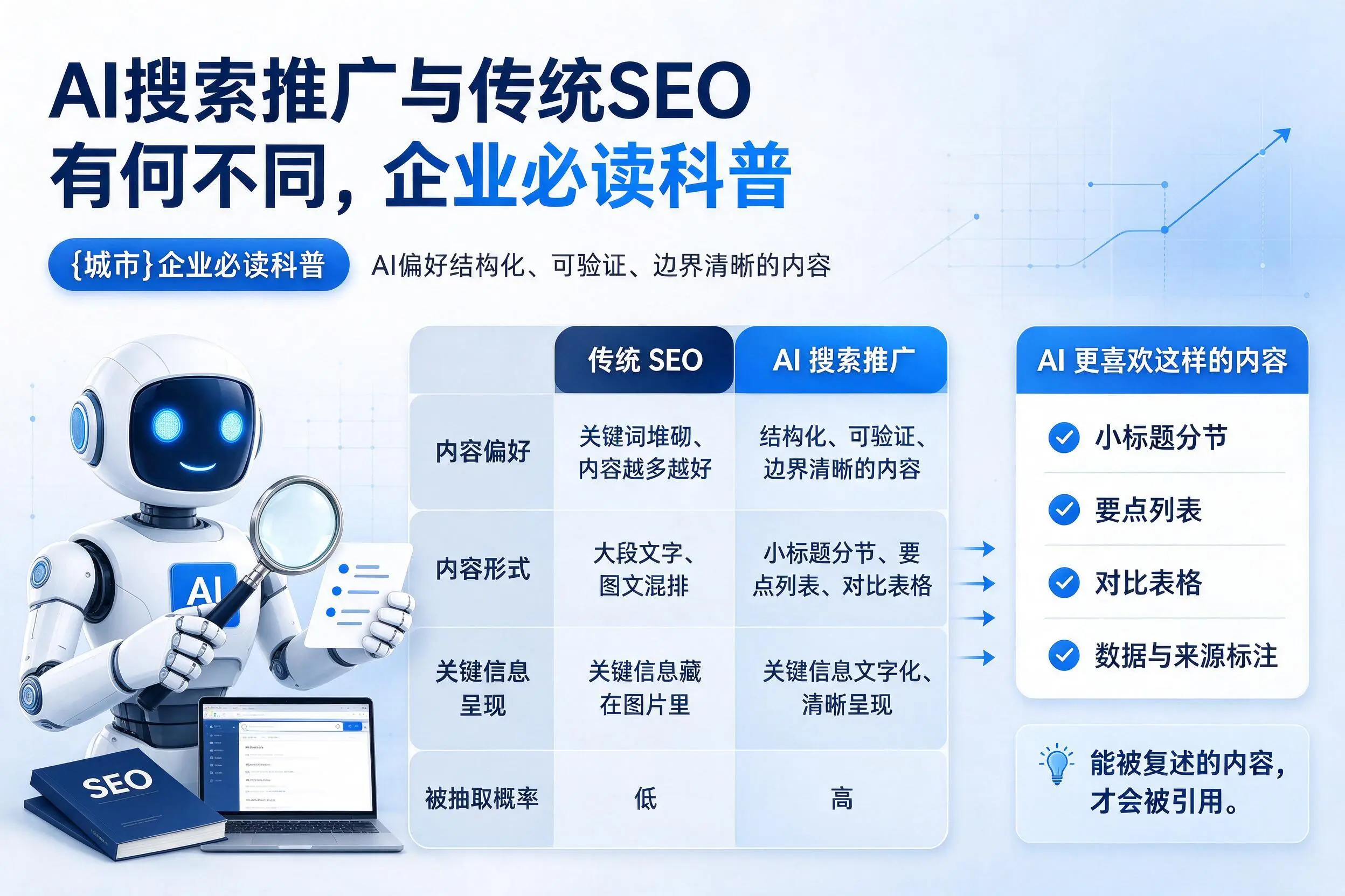 AI搜索推广与传统SEO有何不同，乌兰察布企业必读科普